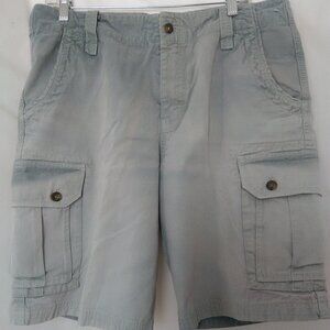 Red Camel Men's Cargo Shorts Color Faded Light Green/ Blue Size 34